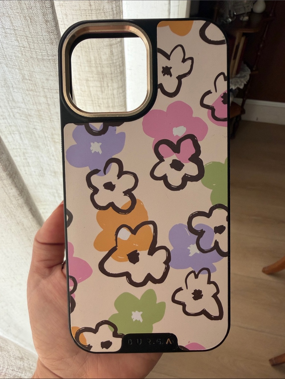 Burga iPhone 13 Pro Max - Pastel Floral Protective Case